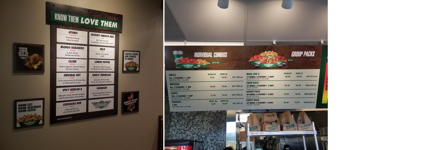 Wingstop Menu