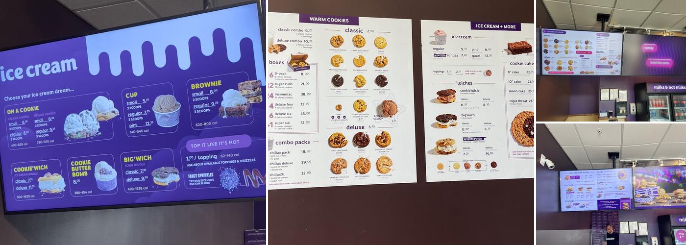 Insomnia Cookies Menu