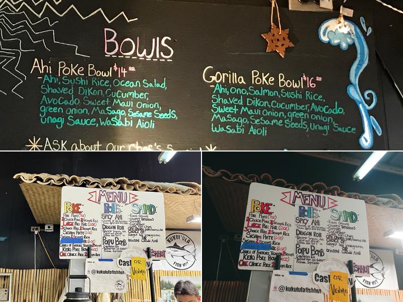 KUKUI'ULA FISH HUT Menu