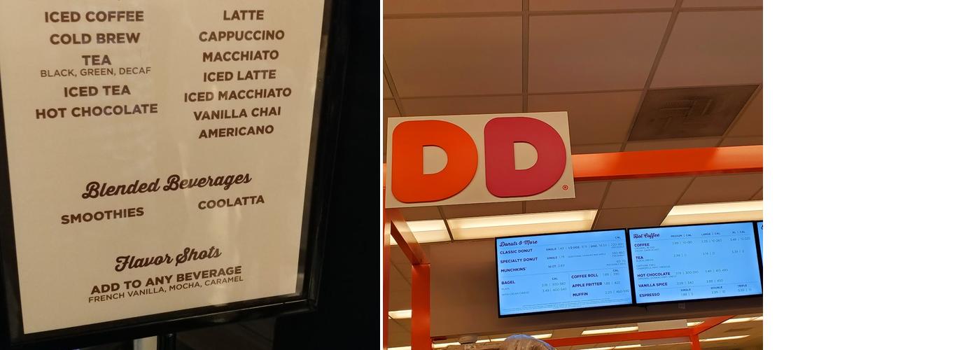 Dunkin Express Menu