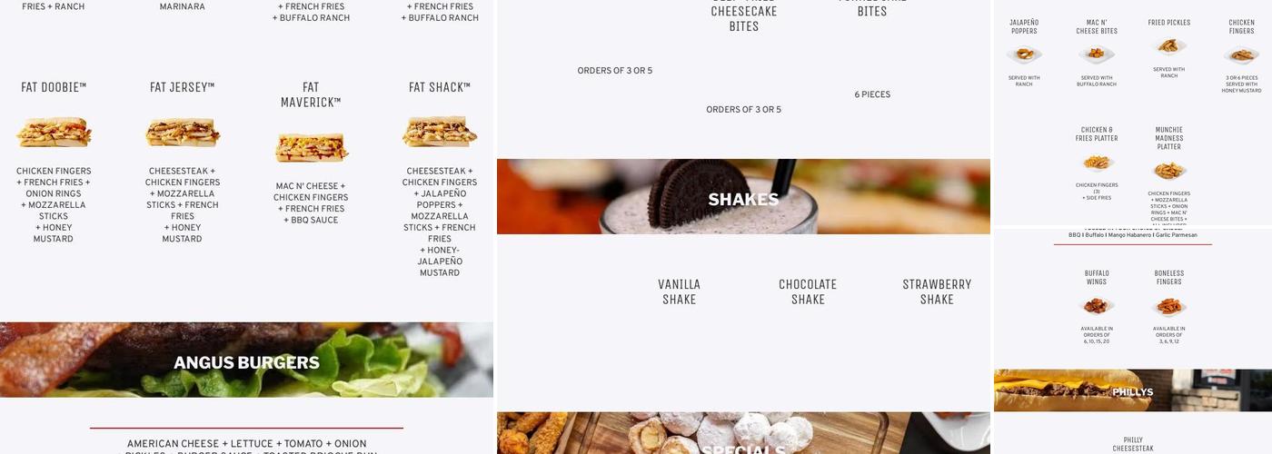 Fat Shack Menu