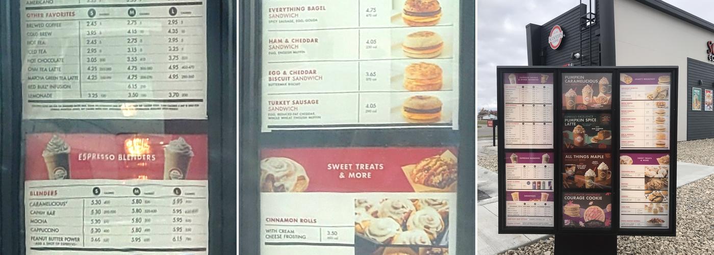 Scooter's Coffee Menu