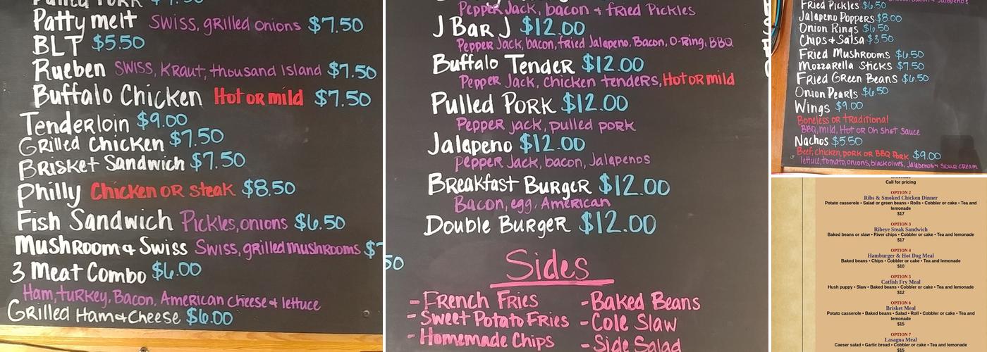 Sand Spring Restaurant Menu