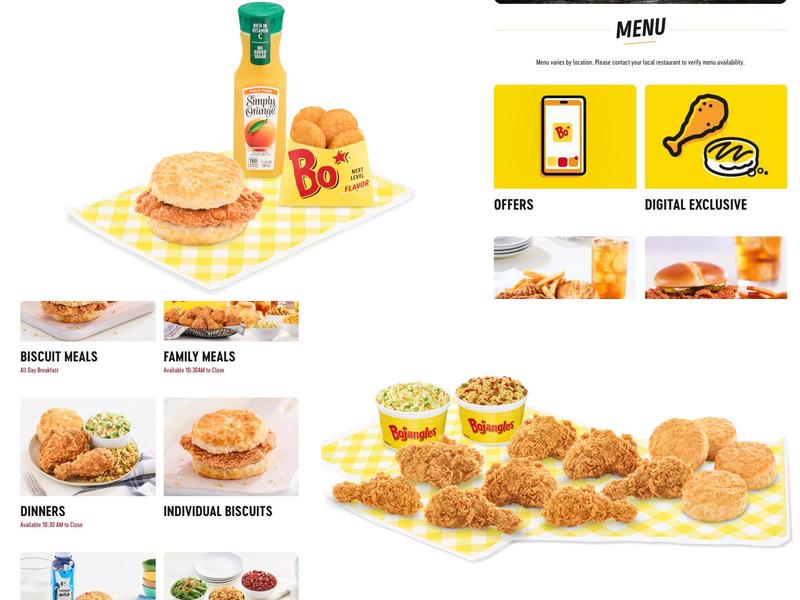 Bojangles Menu