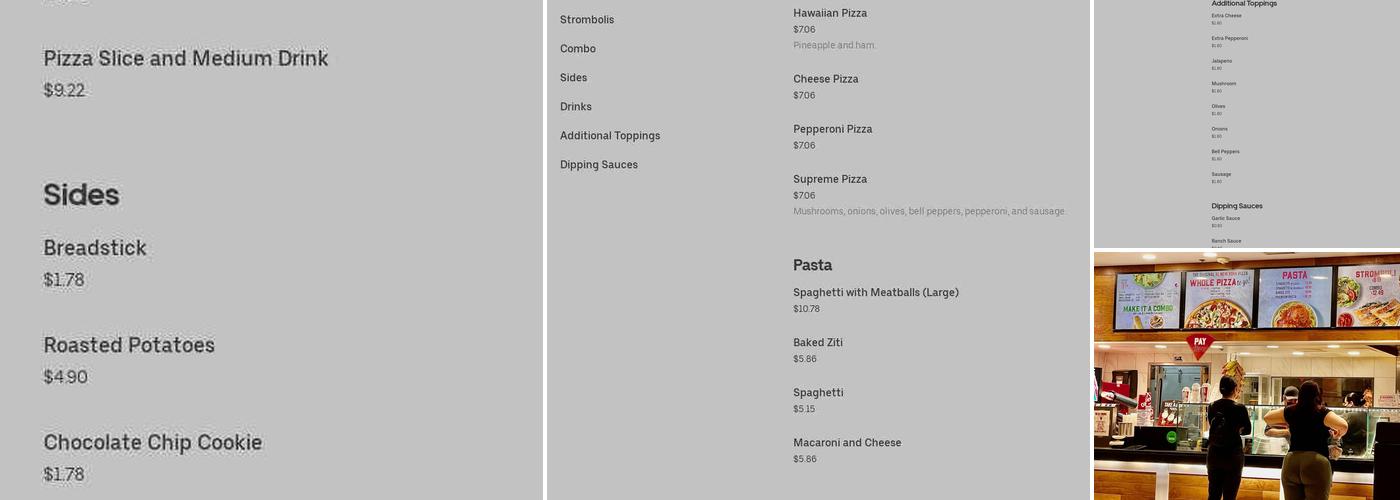 Sbarro Menu