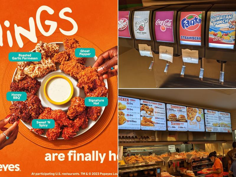 Popeyes Louisiana Kitchen Menu