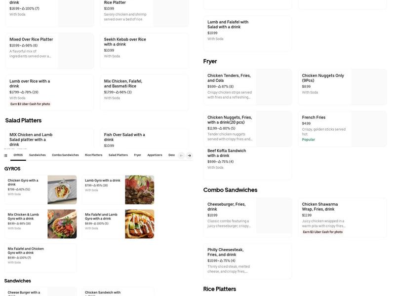 Shawarma Eats Menu