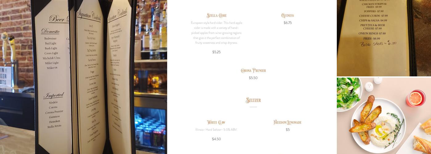 Bennetts Pub & Play Menu
