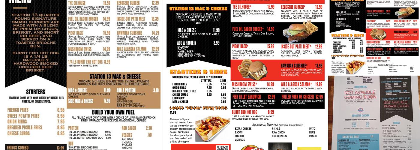 Station13 Menu
