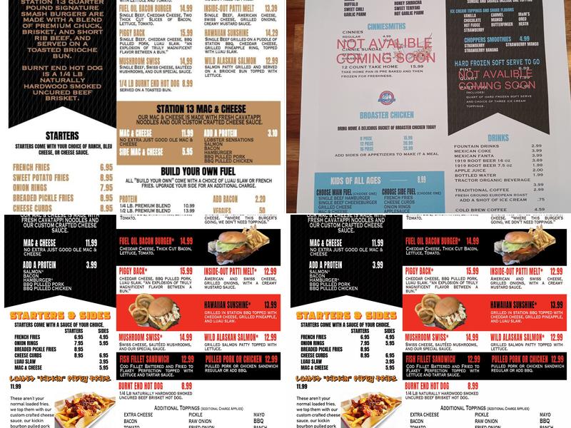 Station13 Menu