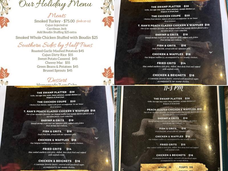 Swamp Chicken Mo City Menu