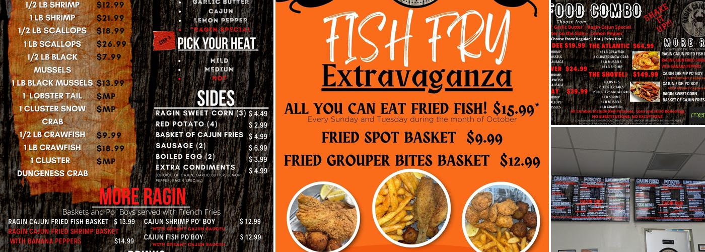 Ragin Cajun Crab Menu