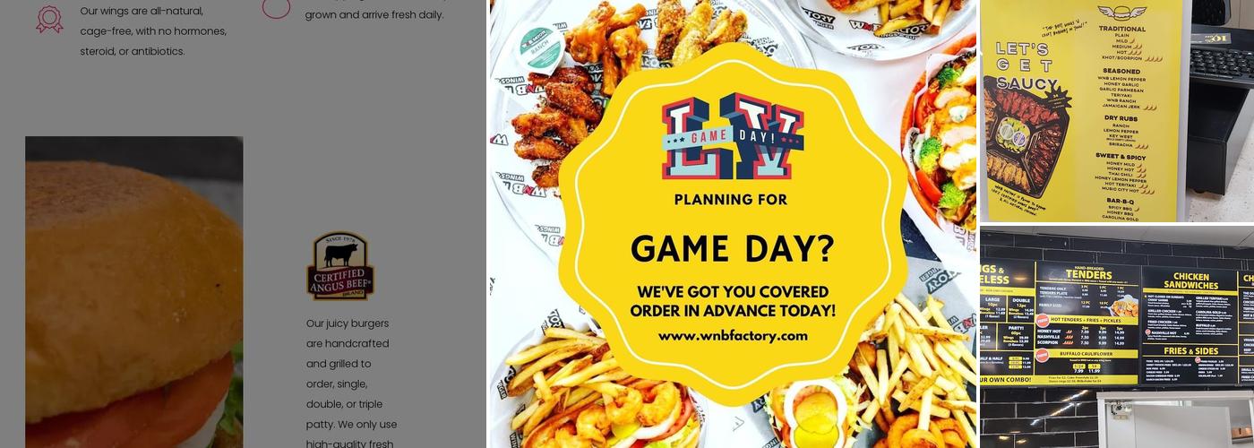 WNB Factory - Wings & Burger Menu
