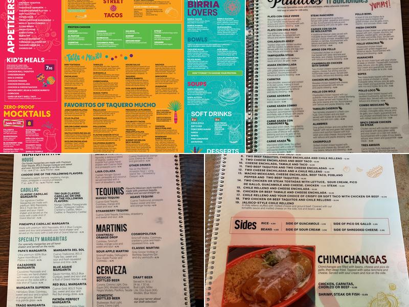 Papa's & Beer Roswell Menu