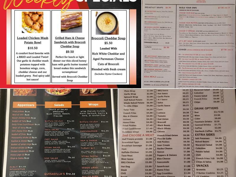 Bk8d & Loaded Menu