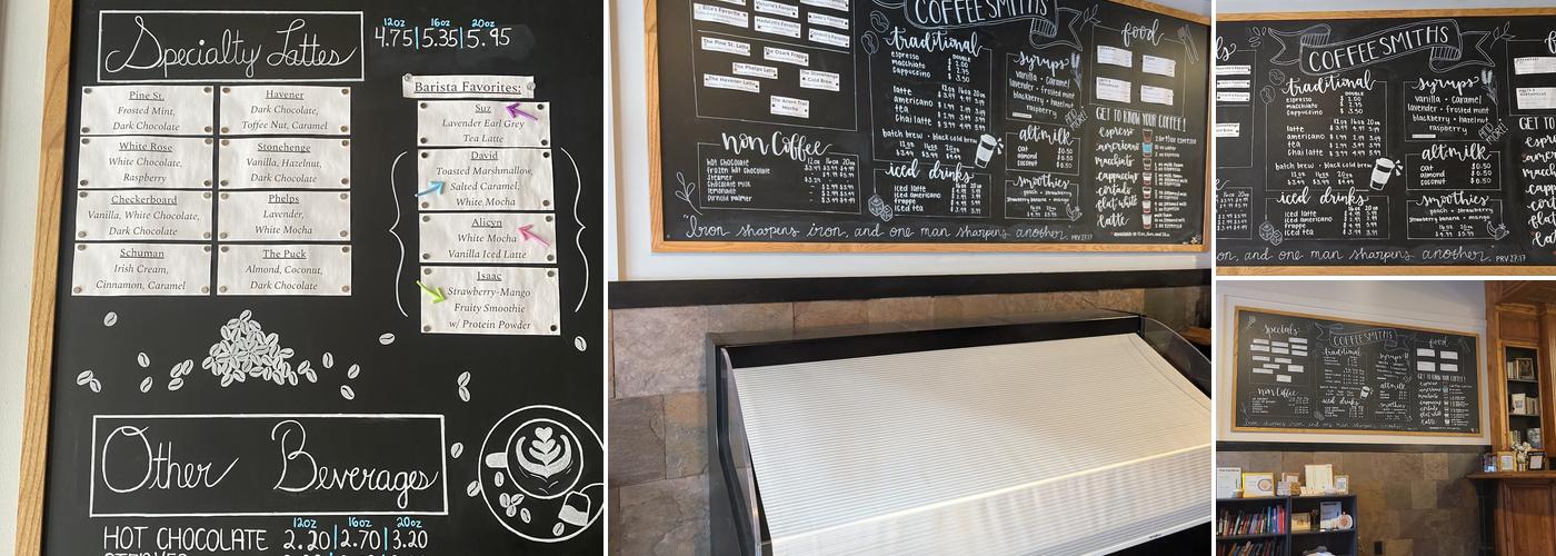 Coffeesmiths Menu