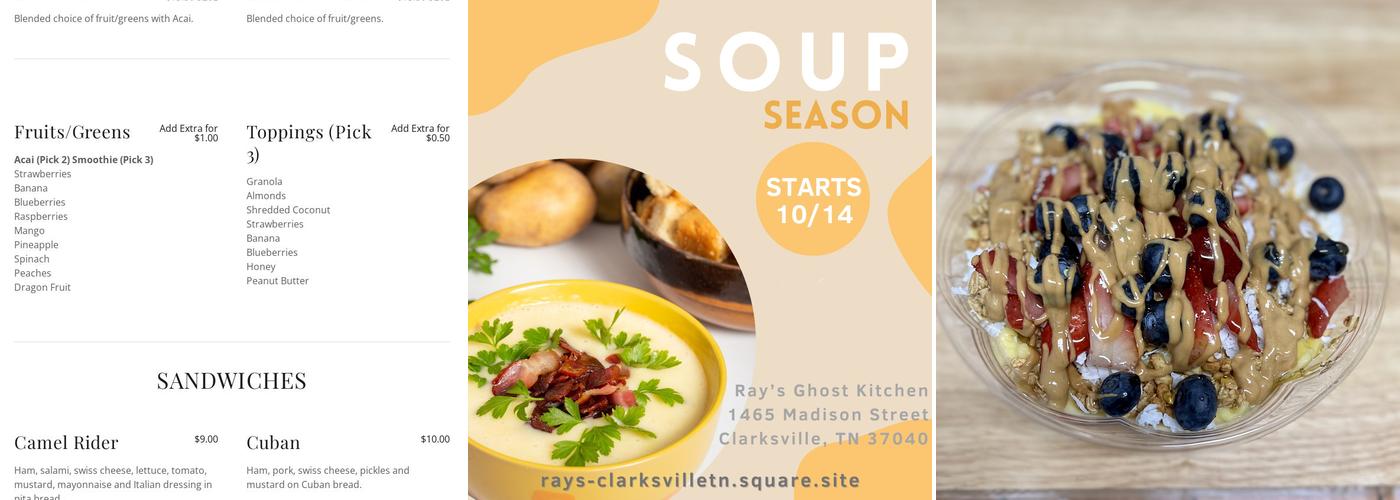 Ray's (ghost kitchen) Menu