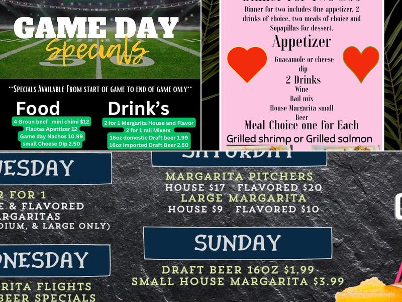 El agave Mexican grill & CANTINA2 Menu