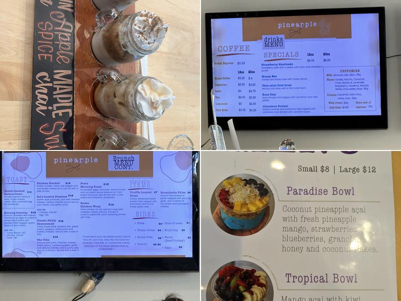 Pineapple Sol Menu