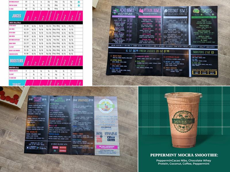 Baya Bar - Acai & Smoothie Shop Menu