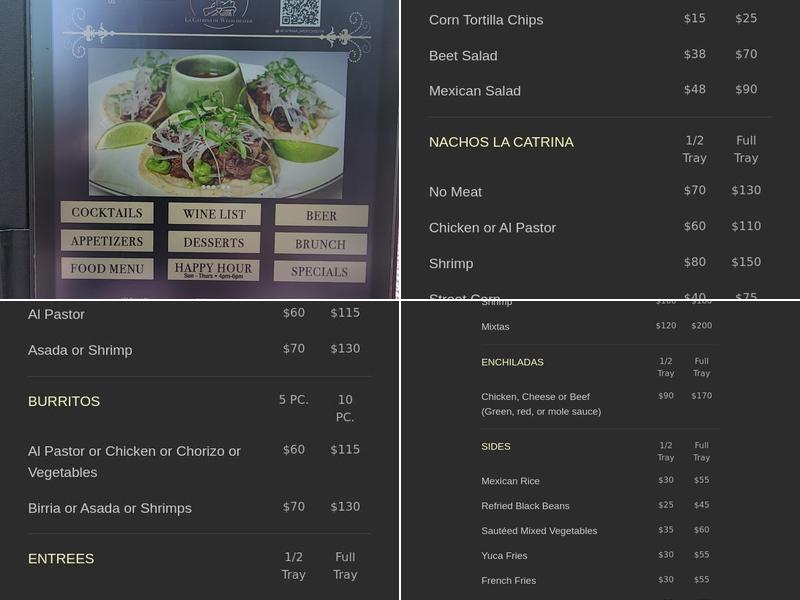 La Catrina of Westchester Menu