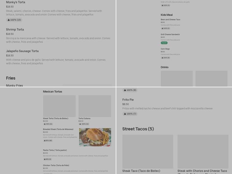 Monky's Menu