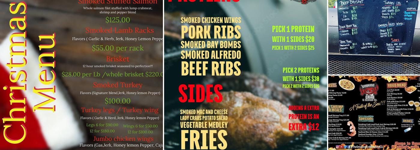 The Smoking Crab LLC Menu