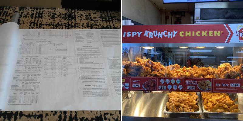 Krispy Krunchy Chicken @ Chevron Mowry Dr Menu