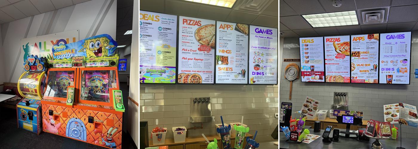 Chuck E. Cheese Menu