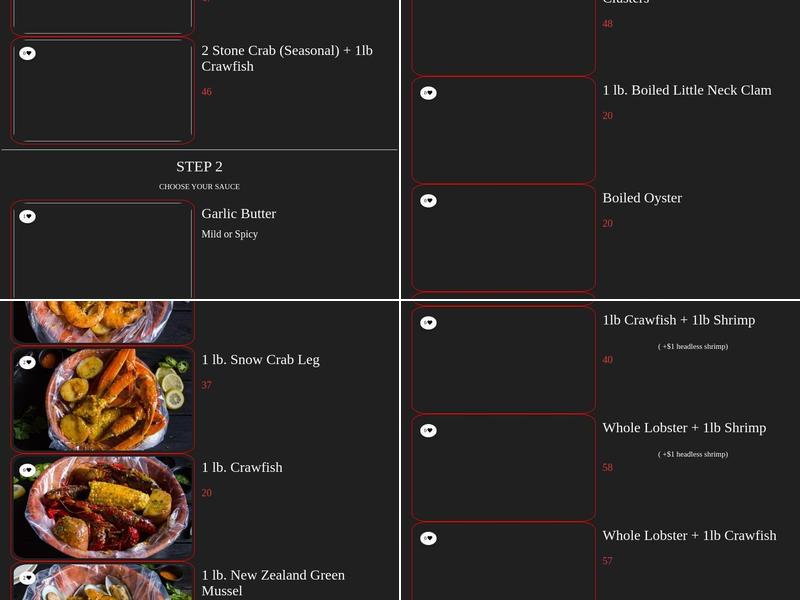 Oceanic Boil - Rego Park Menu