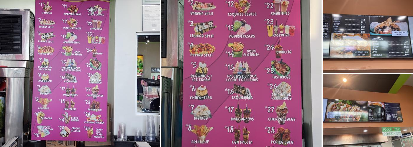 La Michoacana Menu