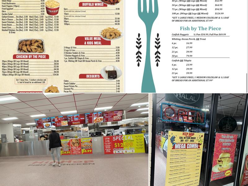 Hip Hop Fish Chicken & Pizza Menu