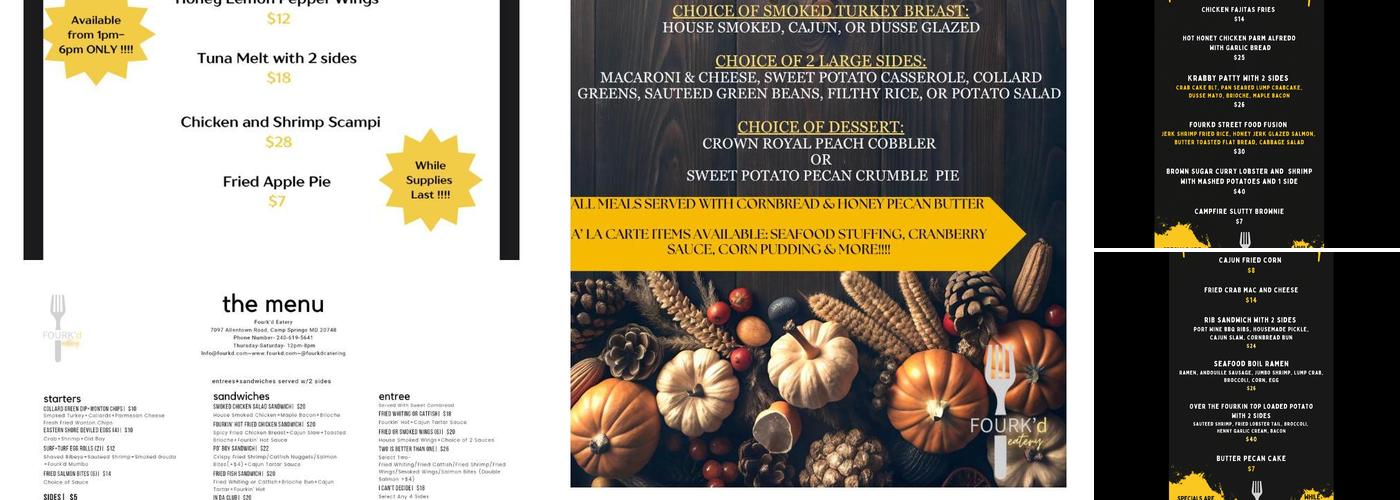 Fourk’d Menu