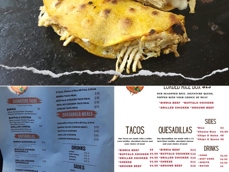 The Spicy Rooster Menu