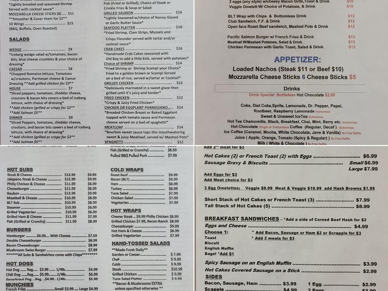 My Mini Mart & Dream Diner Menu