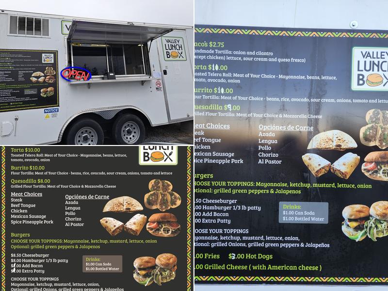 Valley Lunch Box Menu