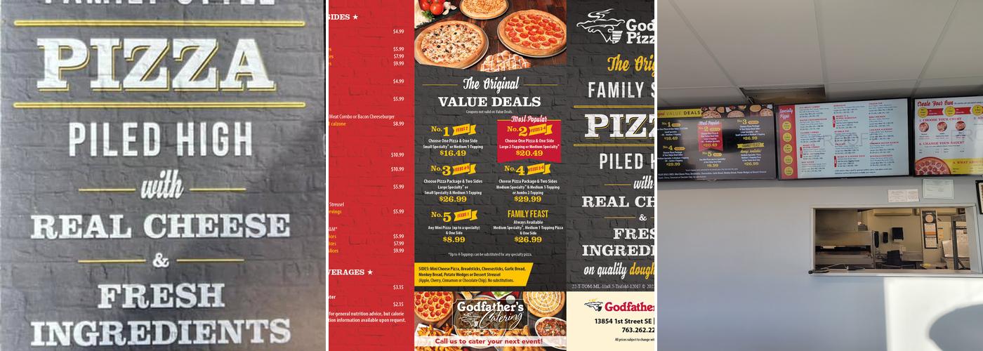 Godfather's Pizza Menu