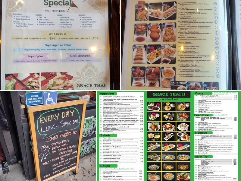 GRACE THAI 2 Menu