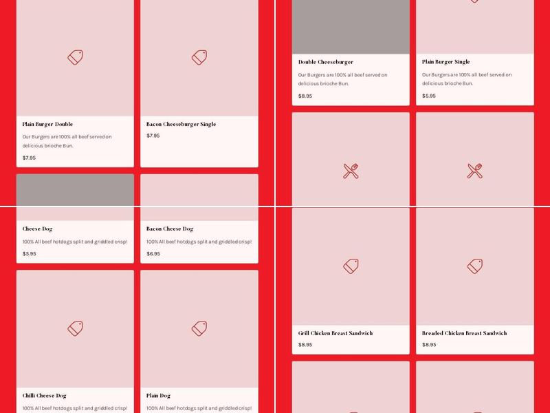 Blazzin Burgers Fries & Shakes Menu