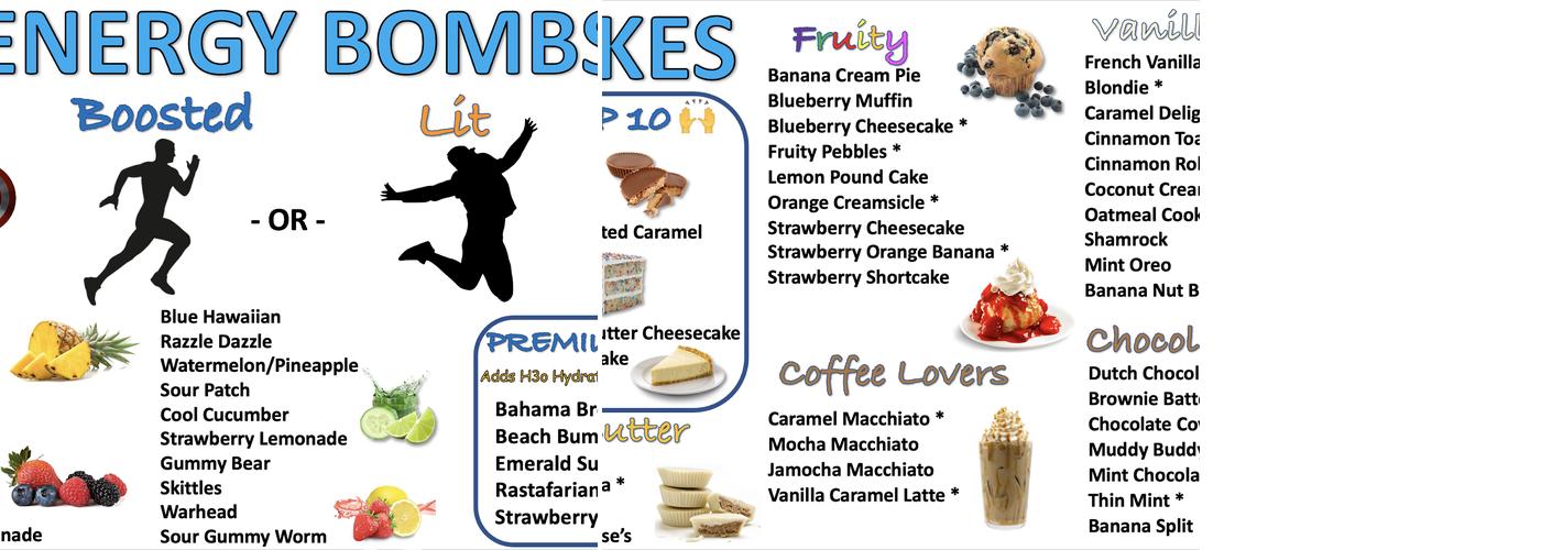 Beach Way Nutrition Menu