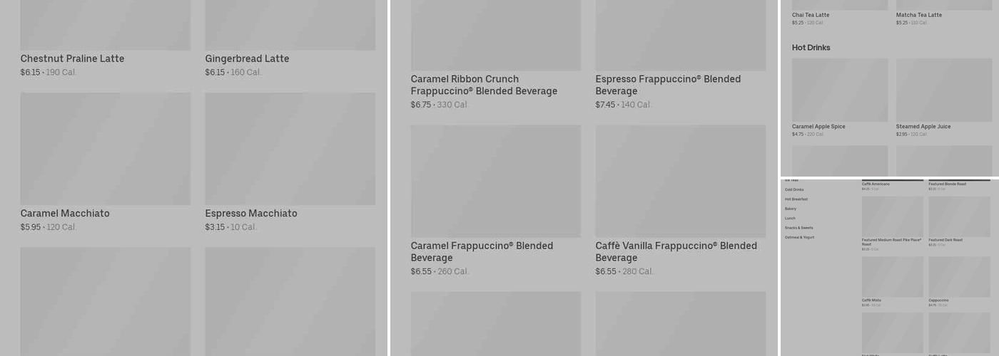 Starbucks Menu