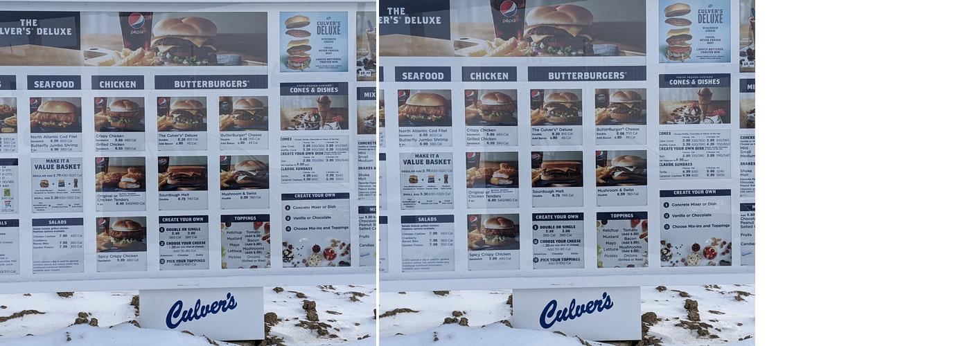 Culver’s Menu