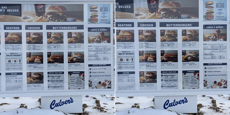 Culver’s Menu
