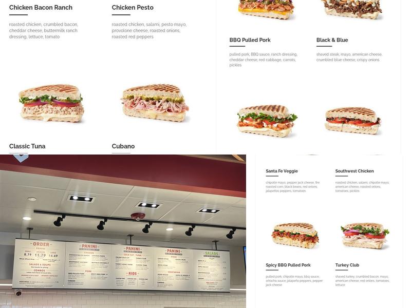 Hot Table Menu