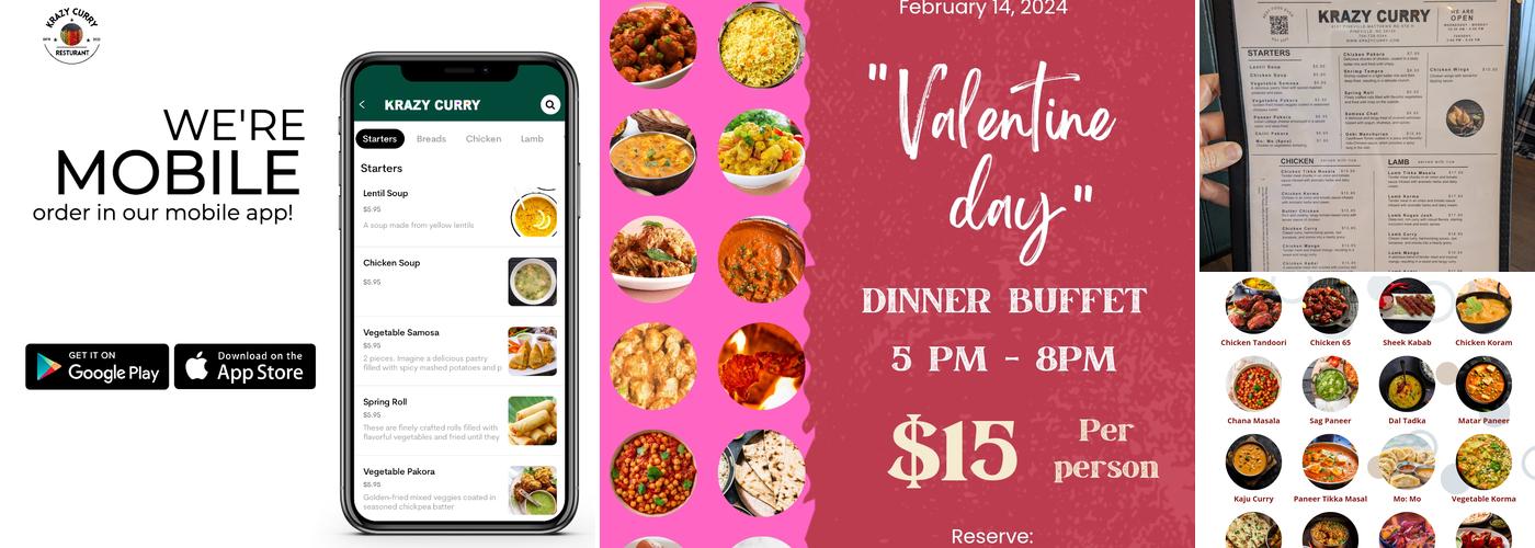 Krazy Curry Menu