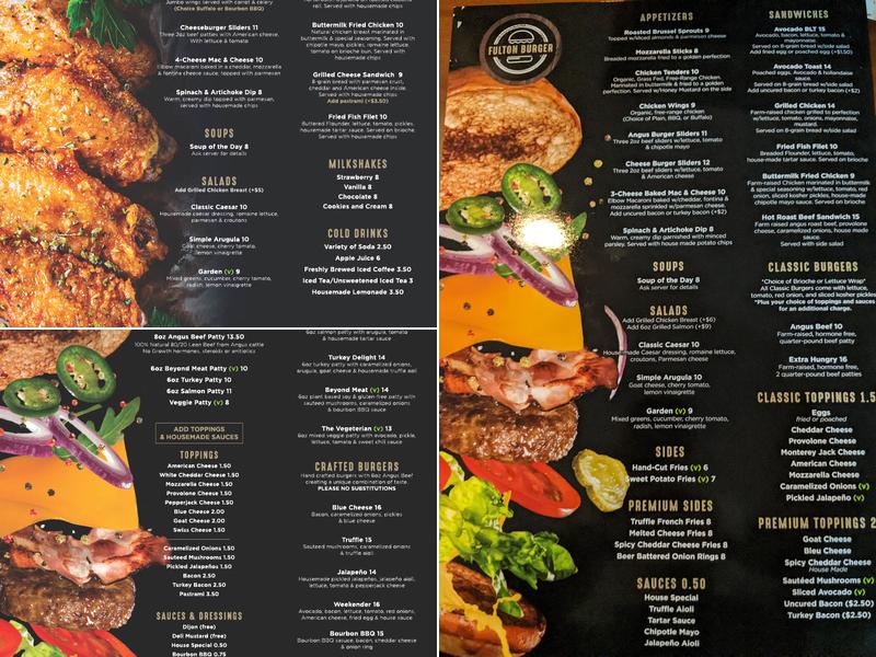 Fulton Burger Express Menu