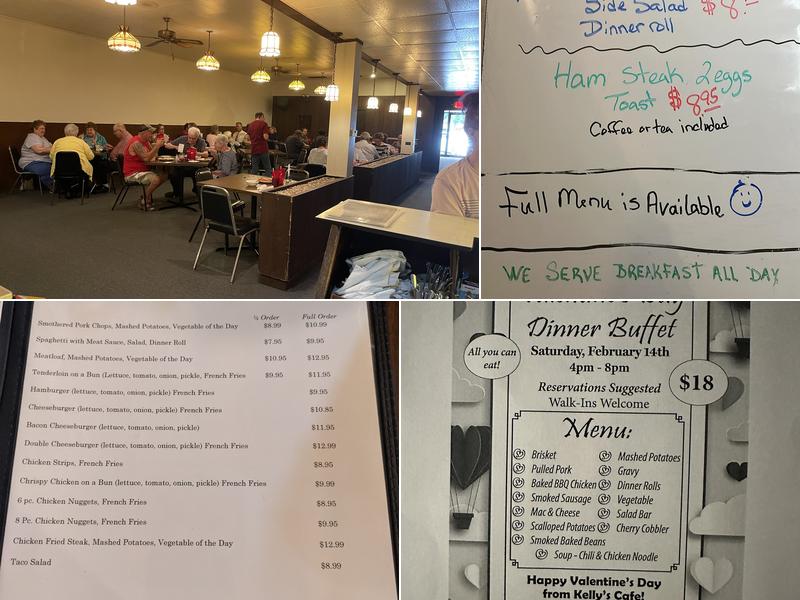 Kelly’s Cafe Menu