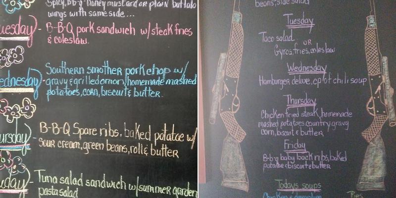 Palmer Cafe Menu