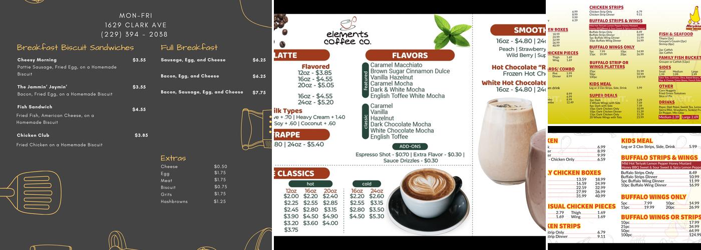 One Leaf Menu