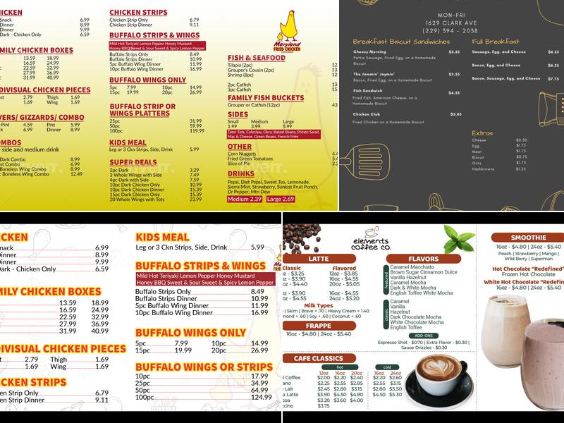 One Leaf Menu